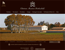 Tablet Screenshot of chateau-mouton-rothschild.com